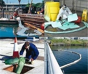 Gewässerschutz: Ölverschmutzungen auf Wasseroberflächen beseitigen